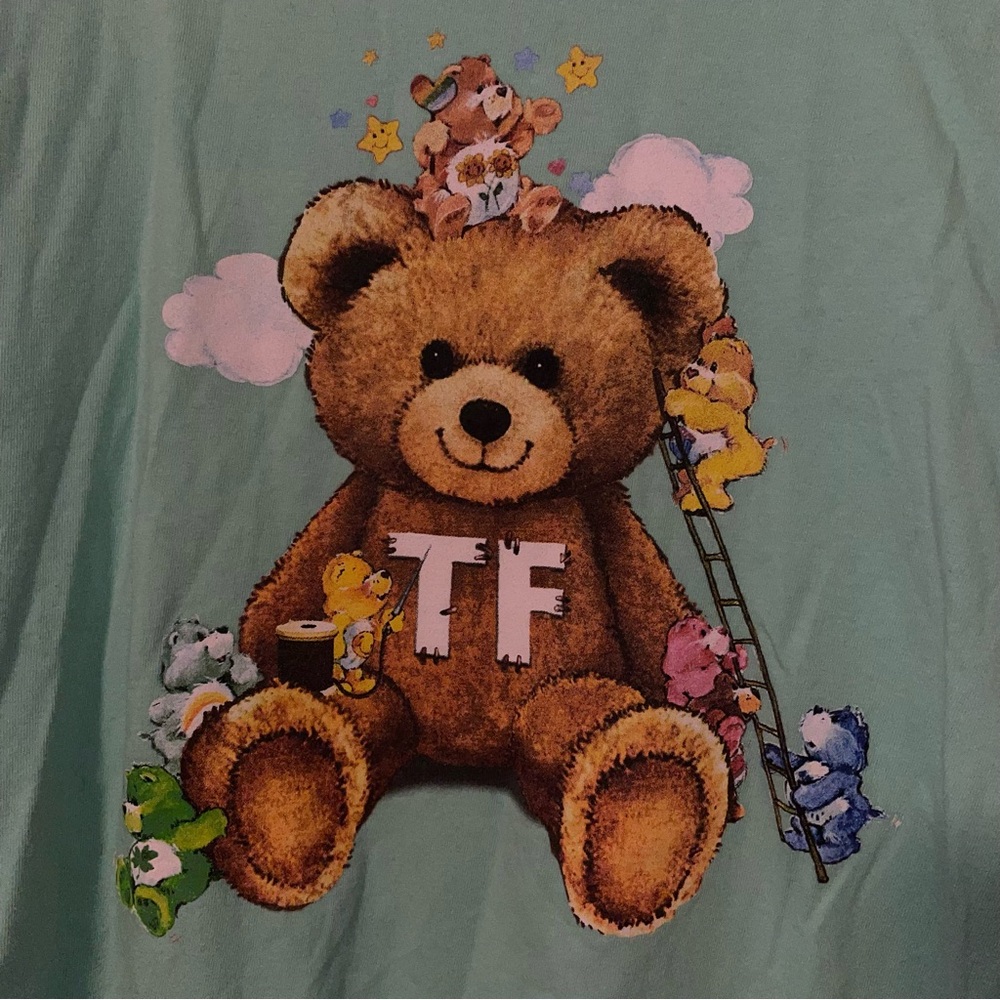Teddy Fresh x Care Bears Long Sleeve Tee with Care Bear Design on Sleeves Large - Picture 4 of 7